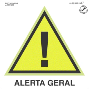 PLACA - ALERTA GERAL A1