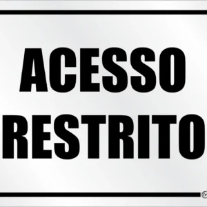 PLACA - ACESSO RESTRITO